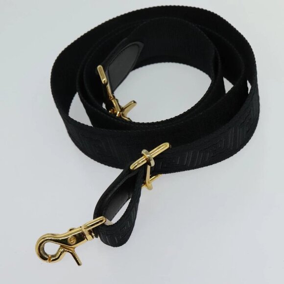 VERSACE Sunface Boston Bag Leather 2way Black Gold Auth ki5390V - Picture 15 of 16